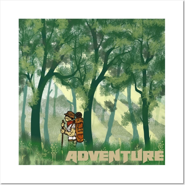 Explorer The Jungle Landscape Wall Art by RiyanRizqi